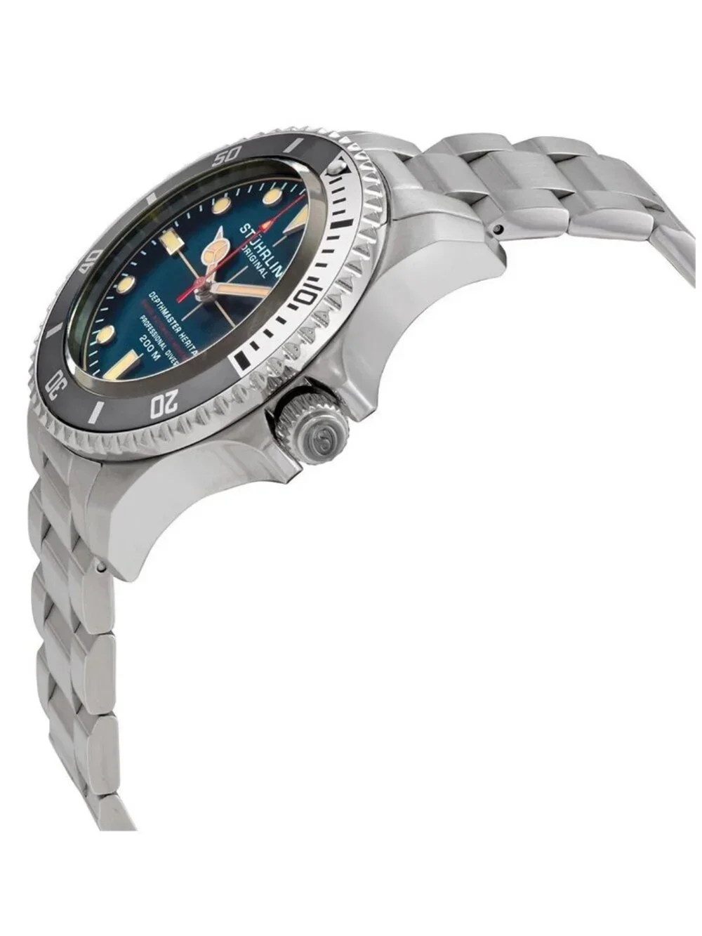 NWT Stuhrling Original Aquadiver Automatic Blue Dial Men's Watch